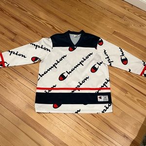 Long-sleeve Champion hockey shirt